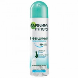 "Garnier" жіночий дезодорант-спрей "Невидимий, Льодяна свіжість" 150мл.